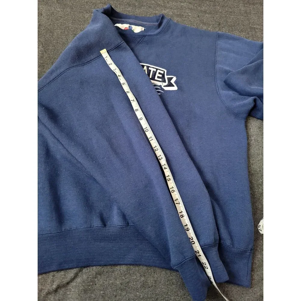 Vintage Penn State Navy Blue Crew Neck PSU Size Large‎ Embroidered 70s 80s 90s